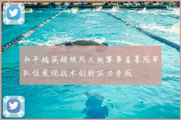 和平精英超级风火轮赛事落幕冠军队伍展现战术创新实力夺冠
